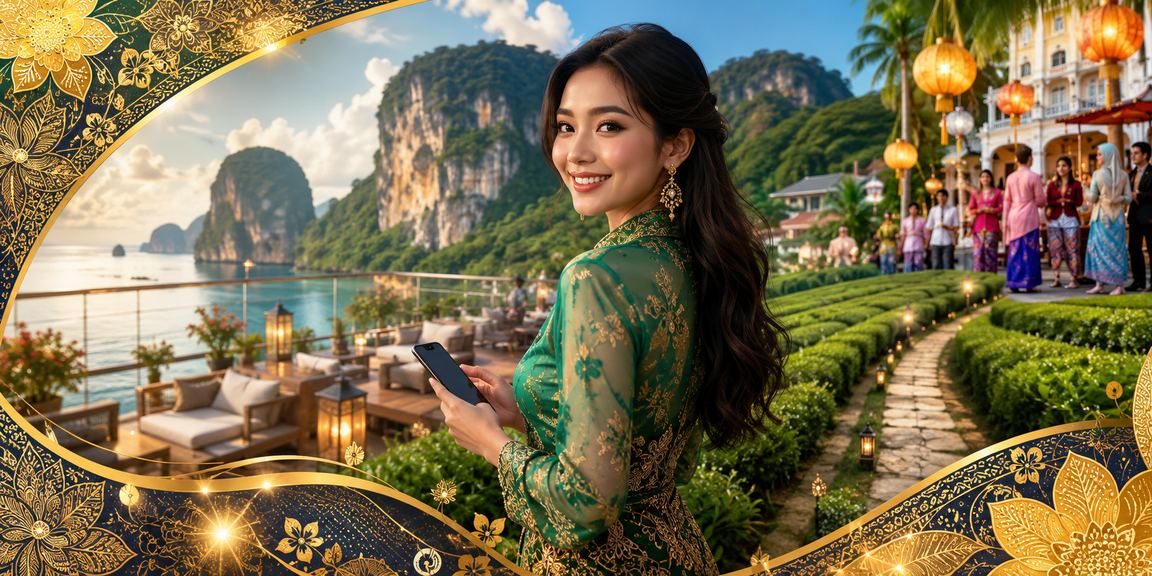 Pengguna dari Ipoh bermain permainan kasino mudah alih 14a dengan motif batik tempatan